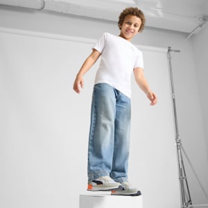 Graviton Sneakers Big Kids, PUMA White-New Navy-Glacial Gray-Orange Glo, extralarge