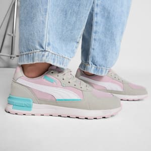 Tenis juveniles Graviton, Rose Mauve-PUMA White-Glacial Gray-Safe Lake, extralarge