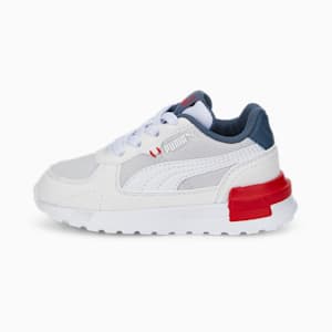 Graviton AC Babies' Trainers, Nimbus Cloud-Puma White-Evening Sky-High Risk Red
