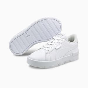 Jada Little Kids' Sneakers, Puma White-Puma White-Puma Silver, extralarge