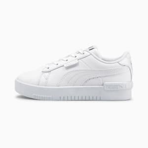 Jada Little Kids' Sneakers, Puma White-Puma White-Puma Silver, extralarge