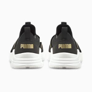 Wired Run Slip-On Little Kids' Shoes, Dua Puma Black-Puma Team Gold, extralarge