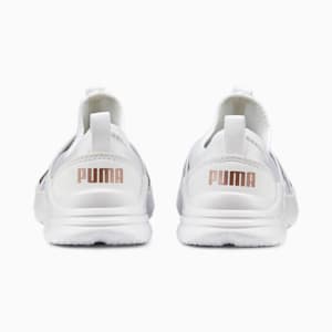 キッズ プーマ ワイヤードラン スリッポン フラッシュ スニーカー 17-21cm, Puma White-Rose Gold