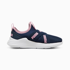 Wired Run Slip-On Little Kids' Shoes, Club Navy-Mauved Out-PUMA Black-PUMA White, extralarge