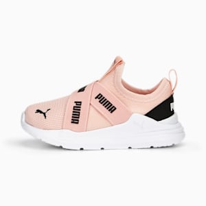 Wired Run Slip-On Babies' Trainers, Rose Dust-PUMA Black