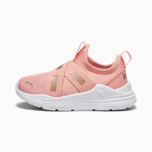 Tenis para bebés Wired Run, Poppy Pink-PUMA Gold-PUMA White, extralarge