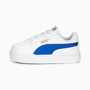 Caven AC Babies' Trainers, PUMA White-Royal Sapphire-PUMA Gold