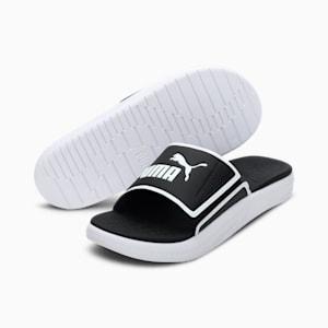 SOFTRIDE Men's Slides, Puma Black-Puma White, extralarge-IND