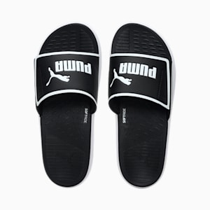 SOFTRIDE Men's Slides, Puma Black-Puma White, extralarge-IND