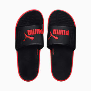 Softride Men's Slides, Puma Black-High Risk Red