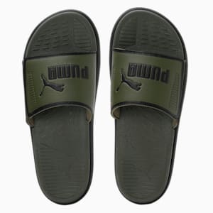 Softride Men's Slides, Green Moss-PUMA Black