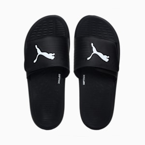 Puma black chappal clearance
