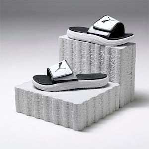 SOFTRIDE Men's Slides, Puma White-Puma Black, extralarge-IND