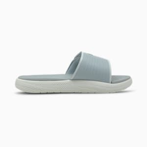 SOFTRIDE Men's Slides, Quarry-Puma Black-Glacier Gray, extralarge-IND
