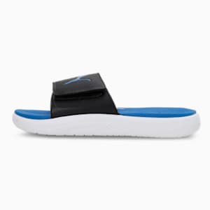 SOFTRIDE Men's Slides, Puma Black-Puma Royal-Puma White, extralarge-IND