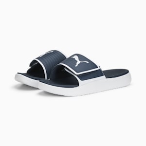 SOFTRIDE Men's Slides, Dark Night-PUMA White, extralarge-IND