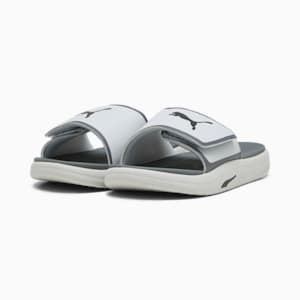 Sandalias Softride para hombre, Ash Gray-PUMA Black-Cool Dark Gray, extralarge