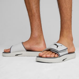 Sandalias Softride para hombre, Ash Gray-PUMA Black-Cool Dark Gray, extralarge
