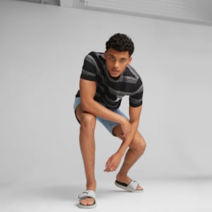 Sandalias Softride para hombre, Ash Gray-PUMA Black-Cool Dark Gray, extralarge