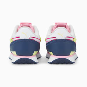 Zapatos Future Rider Twofold para bebés, Puma White-Dark Denim-PRISM PINK