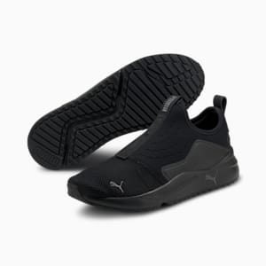 Pacer Future Slip-On Sneakers, Puma Black-Dark Shadow, extralarge