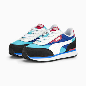 Future Rider Play On AC Babies' Trainers, Hero Blue-PUMA White