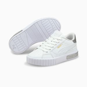 Cali Star Metallic Little Kids' Sneakers, Puma White-Puma White
