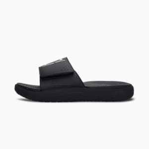SOFTRIDE Basketball Jaws Men's Slides, Puma Black-Puma White, extralarge-IND
