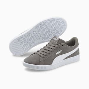 Vikky V3 Women's Sneakers, Steel Gray-Puma White-Puma White-Puma Silver, extralarge