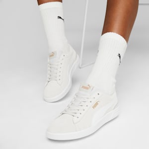 Baskets Vikky V3 Femme, Feather Gray-PUMA White-PUMA Gold, extralarge