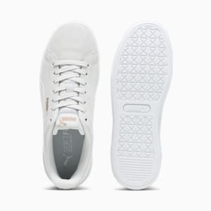 Vikky V3 Women's Sneakers, Feather Gray-PUMA White-PUMA Gold, extralarge