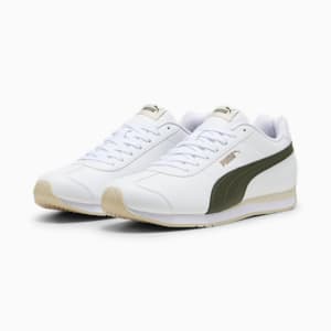 ユニセックス チューリン 3 スニーカー, PUMA White-Dark Olive-Putty-PUMA Gold, extralarge-JPN