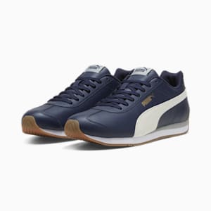 Turin 3 Unisex Sneakers, PUMA Navy-Vapor Gray-Cool Mid Gray-PUMA Gold, extralarge-IND