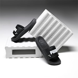 Softride Massage Men's Slides, Puma Black-Puma White