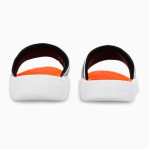 Softride Massage Men's Slides, PUMA Black-PUMA White-Cayenne Pepper