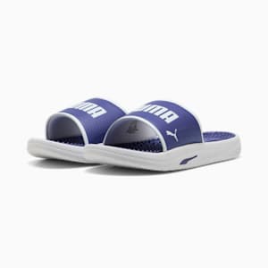 メンズ ソフトライド スライド マッサージ サンダル, Blue Crystal-PUMA White, extralarge-JPN