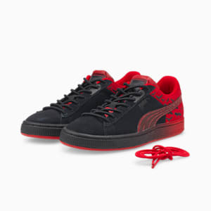 PUMA x BATMAN Suede Classic Youth Sneakers, Puma Black, extralarge-IND