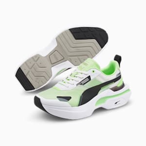 Kosmo Rider Women's Sneakers, Puma White-Fizzy Lime, extralarge-IND