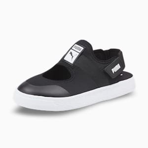 Light Flex Summer Kids' Sandals, Puma Black-Puma White, extralarge-IND