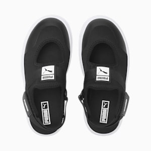 Light Flex Summer Kids' Sandals, Puma Black-Puma White, extralarge-IND