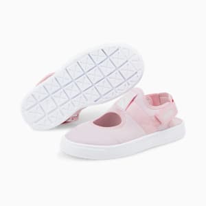 キッズ ライトフレックス サマー サンダル 17-21cm, Chalk Pink-Puma White
