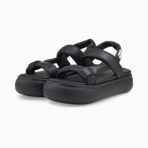 Suede Mayu Summer Women's Sandals, Puma Black-Puma White
