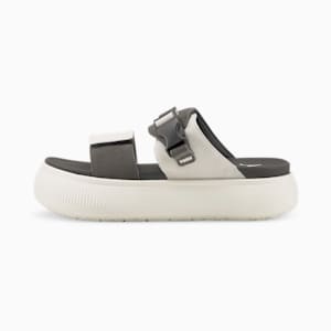 Sandalias para mujer Suede Mayu, Marshmallow-Dark Shadow-Ivory Glow, extralarge