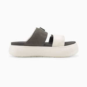 Sandalias para mujer Suede Mayu, Marshmallow-Dark Shadow-Ivory Glow, extralarge