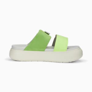 Sandalias para mujer Suede Mayu, Fast Yellow-Marble-Warm White, extralarge
