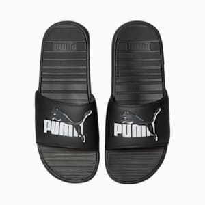 Cool Cat Leap Men's Slides, Puma Black-Dark Shadow-Puma White