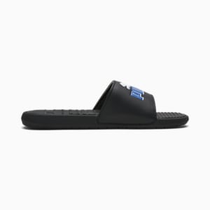 Cool Cat Leap Men's Slides, Puma Black-Dazzling Blue-Puma White