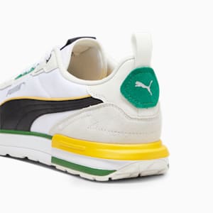 R22 Sneakers, PUMA White-PUMA Black-Vapor Gray-Yellow Sizzle, extralarge
