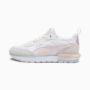 R22 Men's Sneakers, PUMA White-Frosty Pink-Vapor Gray-Icy Blue, extralarge-IND