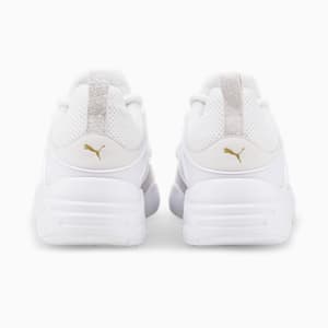 ユニセックス ブレイズ オブ グローリー プレミアム スニーカー, Puma White-Nimbus Cloud-Puma Team Gold